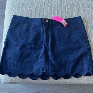 NWT Lilly Pulitzer Colette Scallop Hem Skort